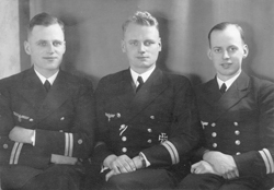 Bruno Köhler (right) with his cousins Friedrich (left) and Reinhold Körner (middle), picture taken in 1940