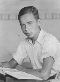 Albin Eggerstedt als Schüler