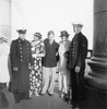 Bruno Köhler (Mitte) mit seinen Cousins Reinhold und Friedrich Körner und Tante und Mutter auf dem Hamburger Michel