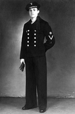 Erich Seifert als Maschinengefreiter auf der Karlsruhe