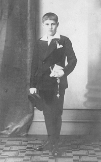 Michael Usselmann als Kommunionkind