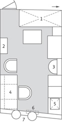 Paul Ascher's chamber on the Bismarck